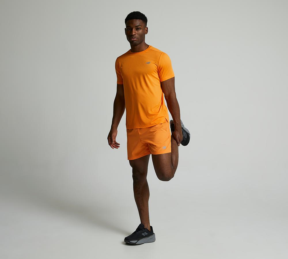 New Balance Sport Essentials 7 Inch Short Orange, Men's size: XL, FootAsylum