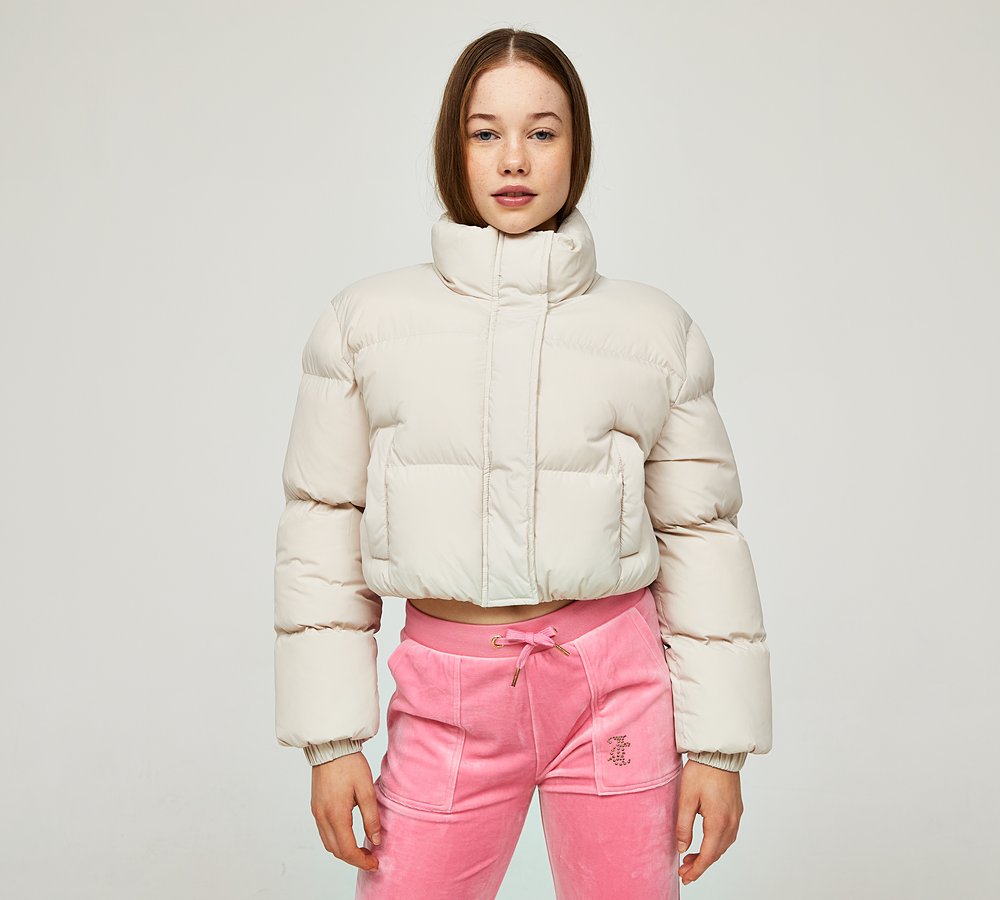 Girls cropped puffer jacket 2025