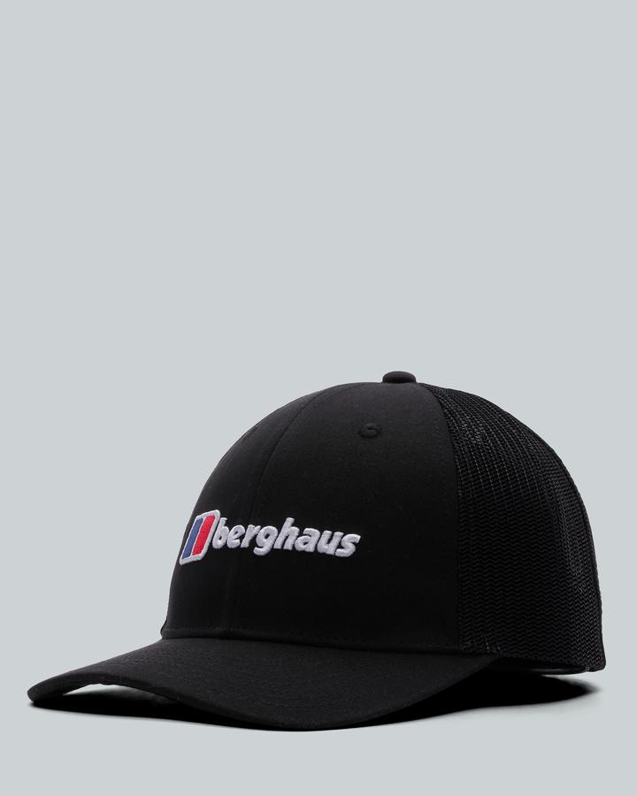 Berghaus Logo Recognition Trucker Cap Black, Men's size: ONE SIZE, FootAsylum