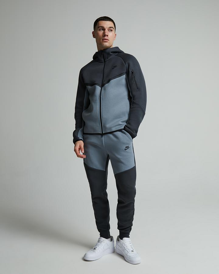 Nike Tech Fleece Windrunner Colour Block Hoodie | Anthracite