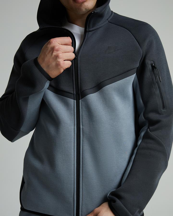 nike tech black and grey hoodie