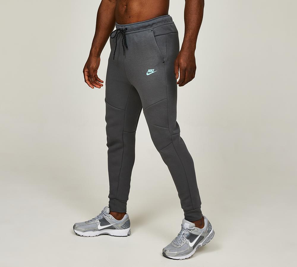 Nike Tech Fleece Colour Block Jogger Iron Grey Tropical Twist