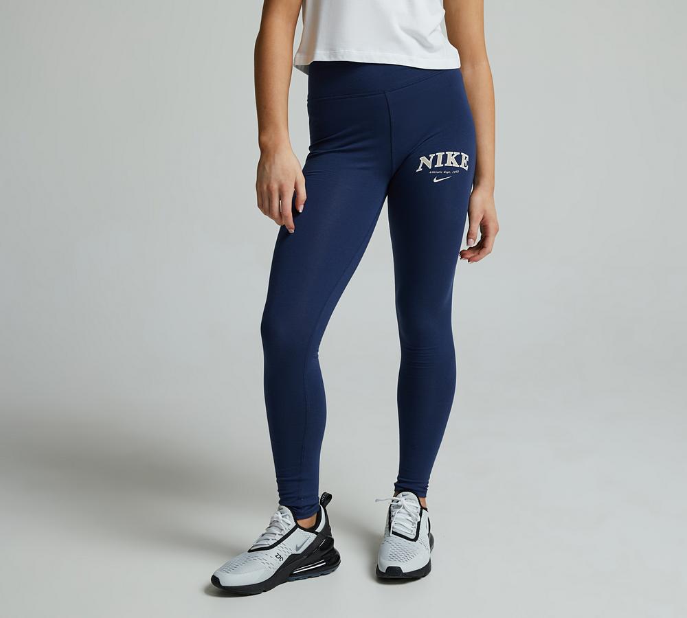 navy nike pro leggings