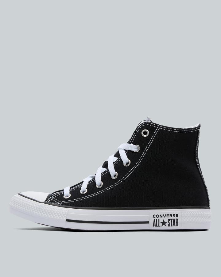 Converse Junior Chuck Taylor All Star Logo Play Trainer Black, Kids size: 4.5, FootAsylum