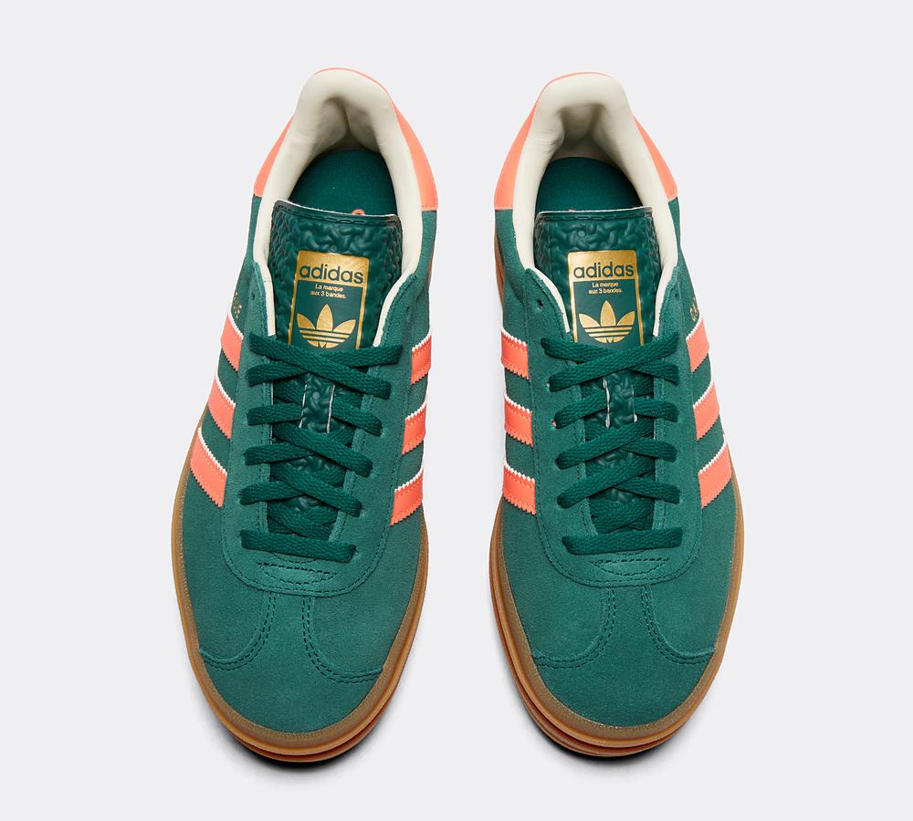 adidas Originals Junior Gazelle Bold Trainer - Green - Size - 3
