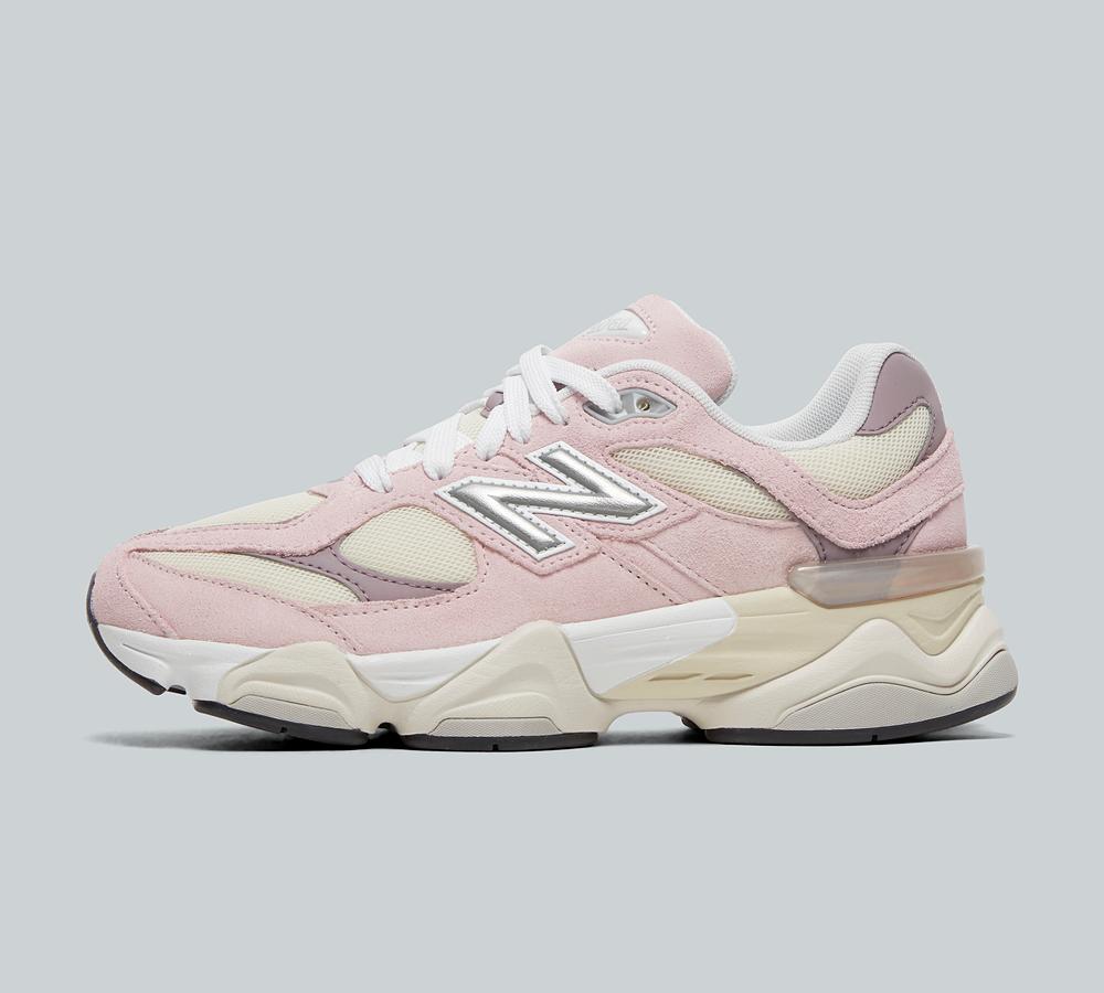 New Balance Junior 9060 Trainer Pink, Kids size: 4, FootAsylum