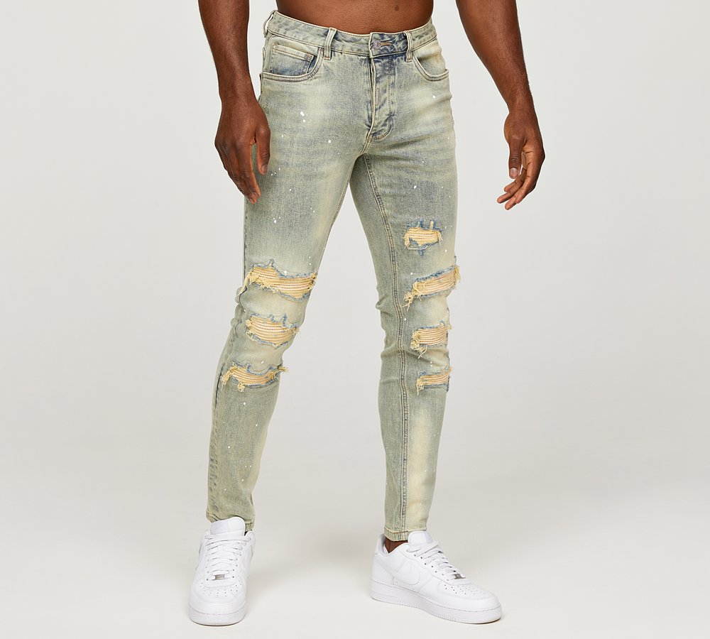 Jeans Men Nike Free Run With Skinny Jeans Men's Black Slim Fit