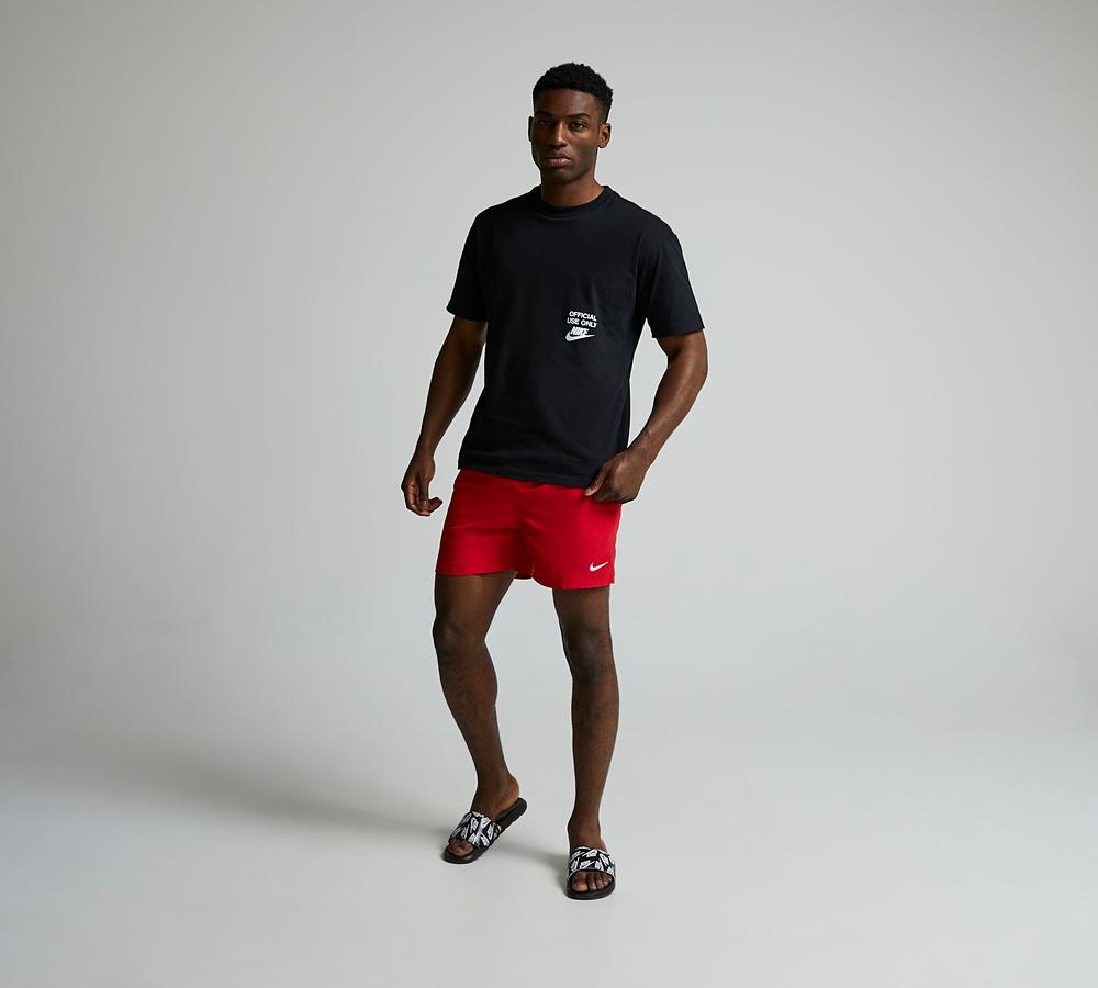 Nike Swim 5 Inch Basic Volley Short Red, Men's size: S, FootAsylum