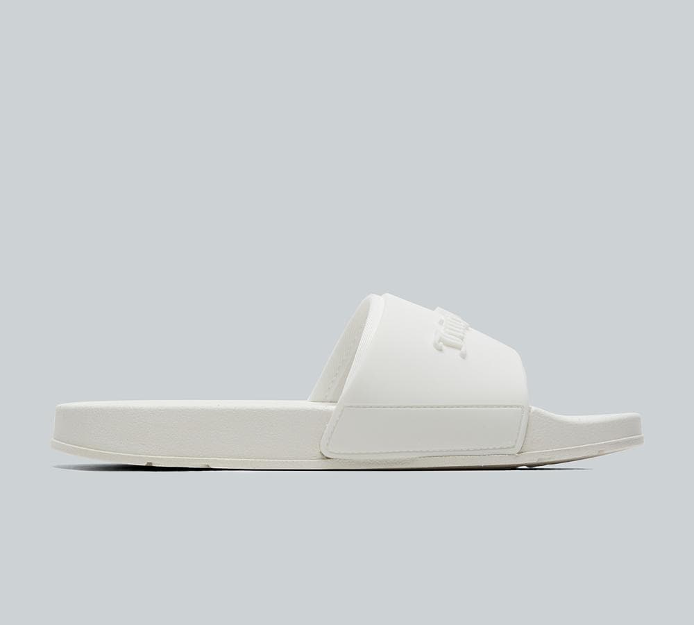 Juicy Couture Womens Breanna Embossed Slide | White | Footasylum