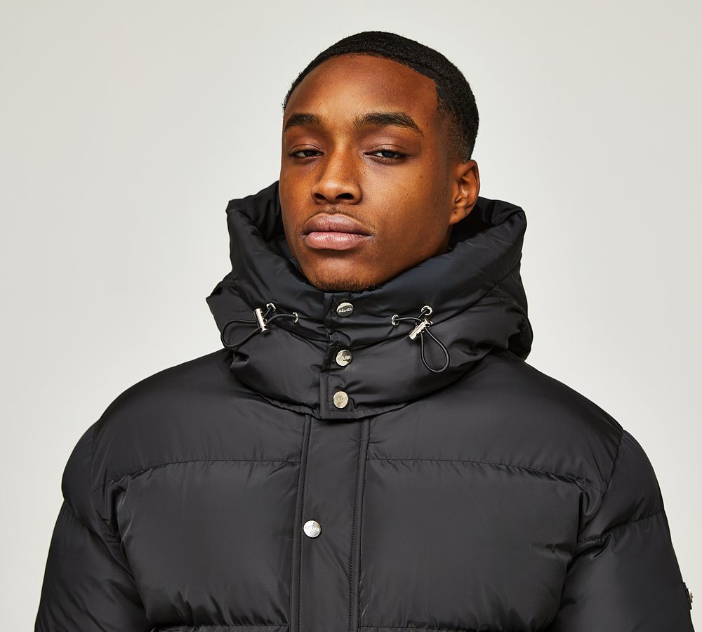 Belier Puffer Jacket Jet Black Footasylum - Main Image