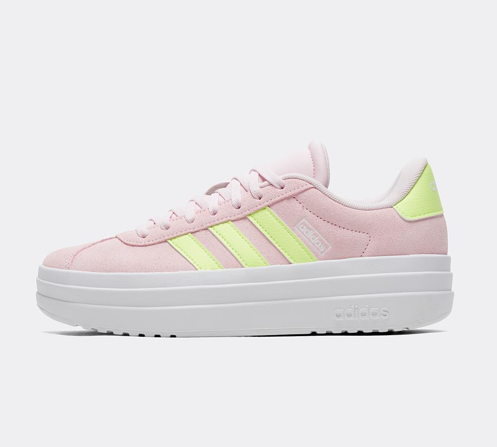 Adidas Unisex Kids Pink Junior Vl Court Bold Trainer - Size 4.5 - Footasylum