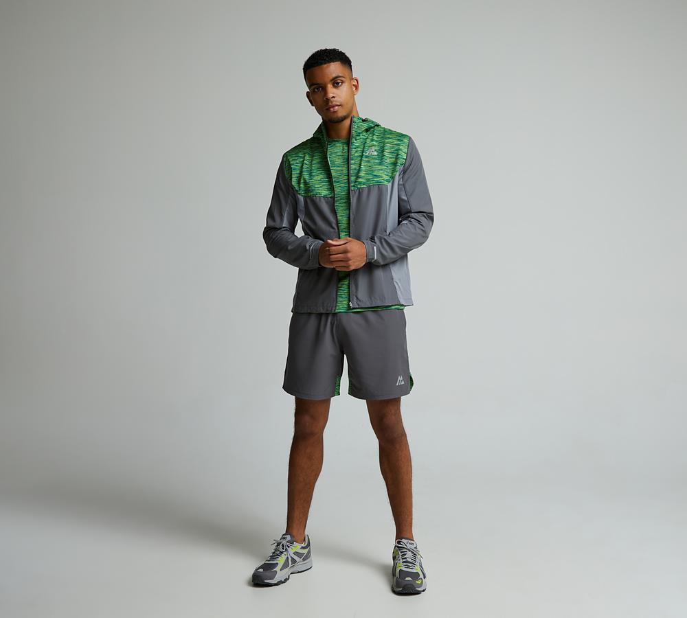 Montirex Trail 3.0 Windbreaker Jacket | Cement Grey / Neon