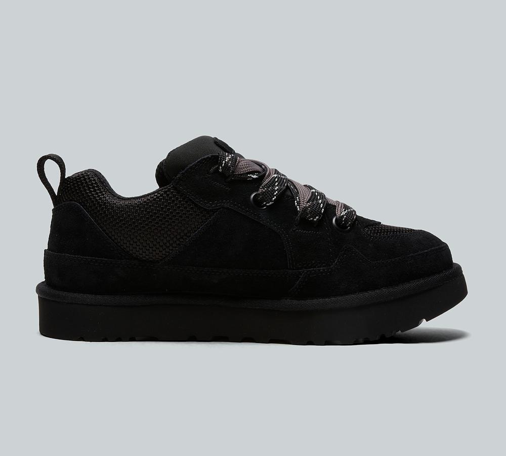 UGG Lo Lowmel Trainer | Black / Black | Footasylum