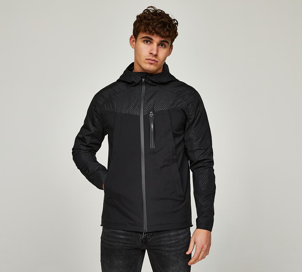 Alessandro Zavetti Trovata Windbreaker Jacket Jet Black Footasylum