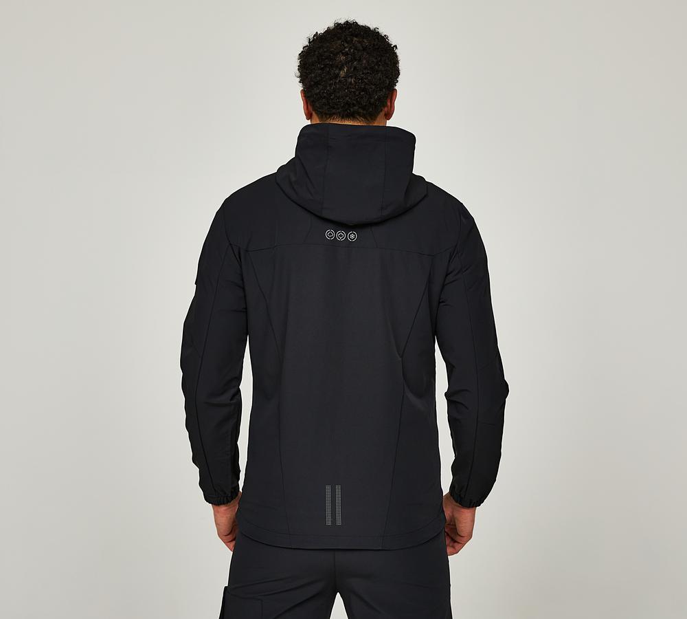 Zavetti Canada Vemaro Woven Full Zip Hoodie | Jet Black | Footasylum