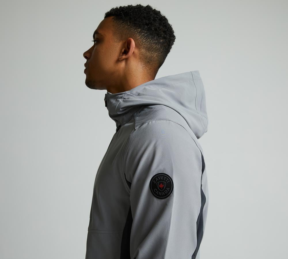 Zavetti Canada Verozo Full Zip Hoodie | Sharkskin / Asphalt / Grey