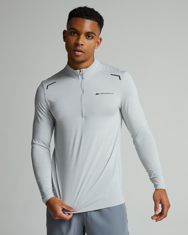 Monterrain Lyder 3.0 Quarter Zip Long Sleeve T-Shirt | Harbor Mist