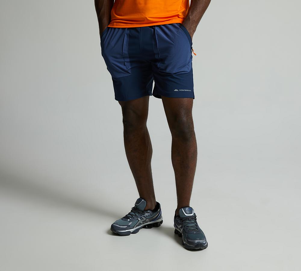 Monterrain District Woven Running Cargo Short - Navy — photo 1