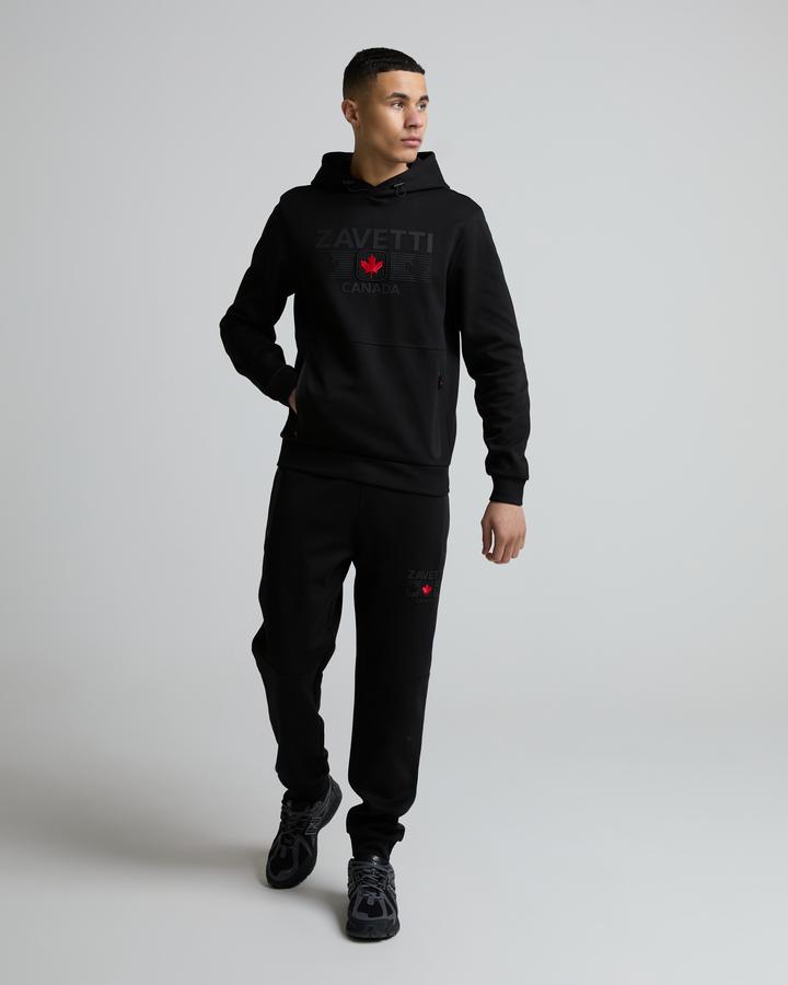 Zavetti Canada Cirico Overhead Hoodie Black, Men's size: M, FootAsylum