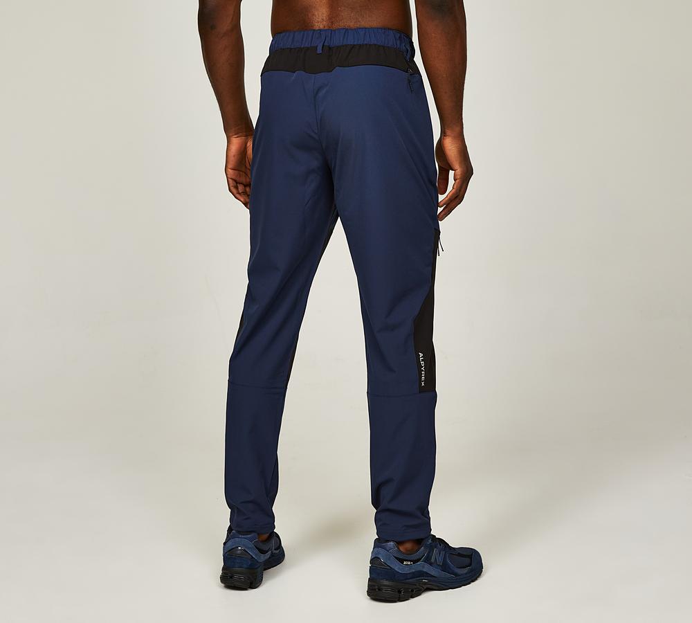 Hubunucc Men's Hiking Waterproof Pants,Quick Dry Cargo Pants Lightweight Stretch Roll Up Outdoor Pants For Fishing Running,6091,Navy,42