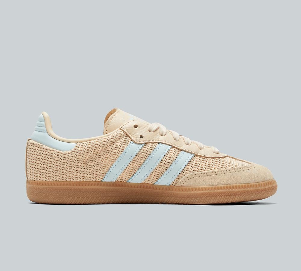 adidas gazelle silver green womens Women's Adidas Samba OG Cream Earth IH3980 – Sneaker Junkies main image 1