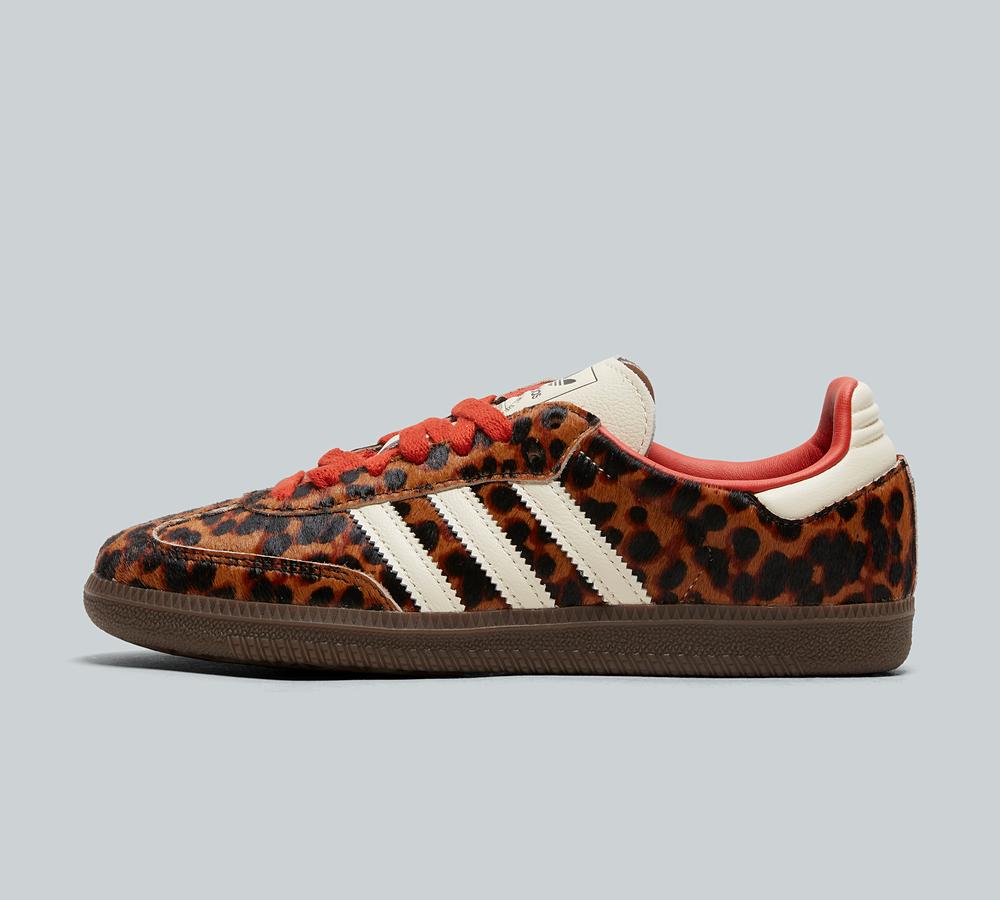Adidas Originals Womens Samba Og Leopard Trainer - Black
