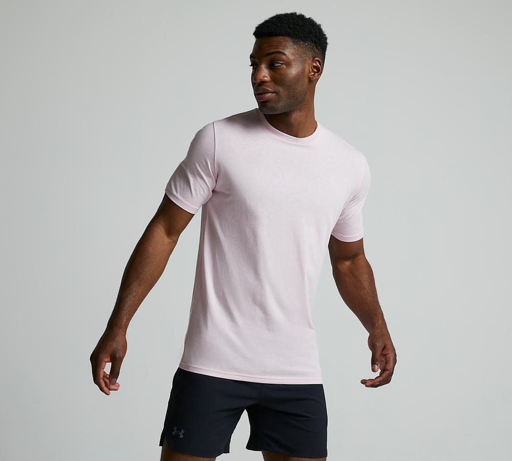 Under Armour Men's Pink Sportstyle T-Shirt - 2XL