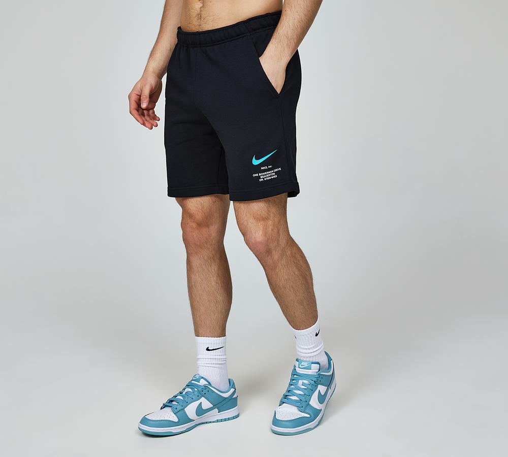 nike french terry shorts black