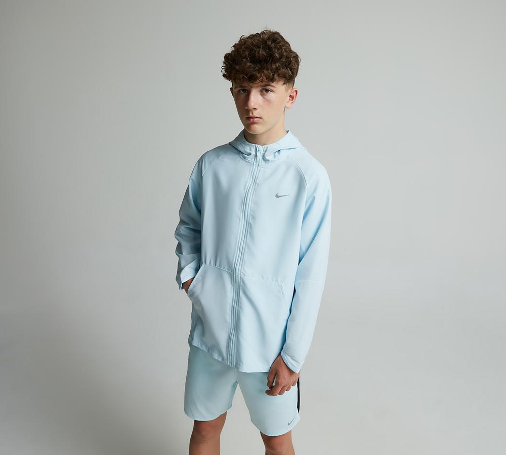 Nike Junior Dri-FIT UV Woven Jacket Glacier Blue Reflective