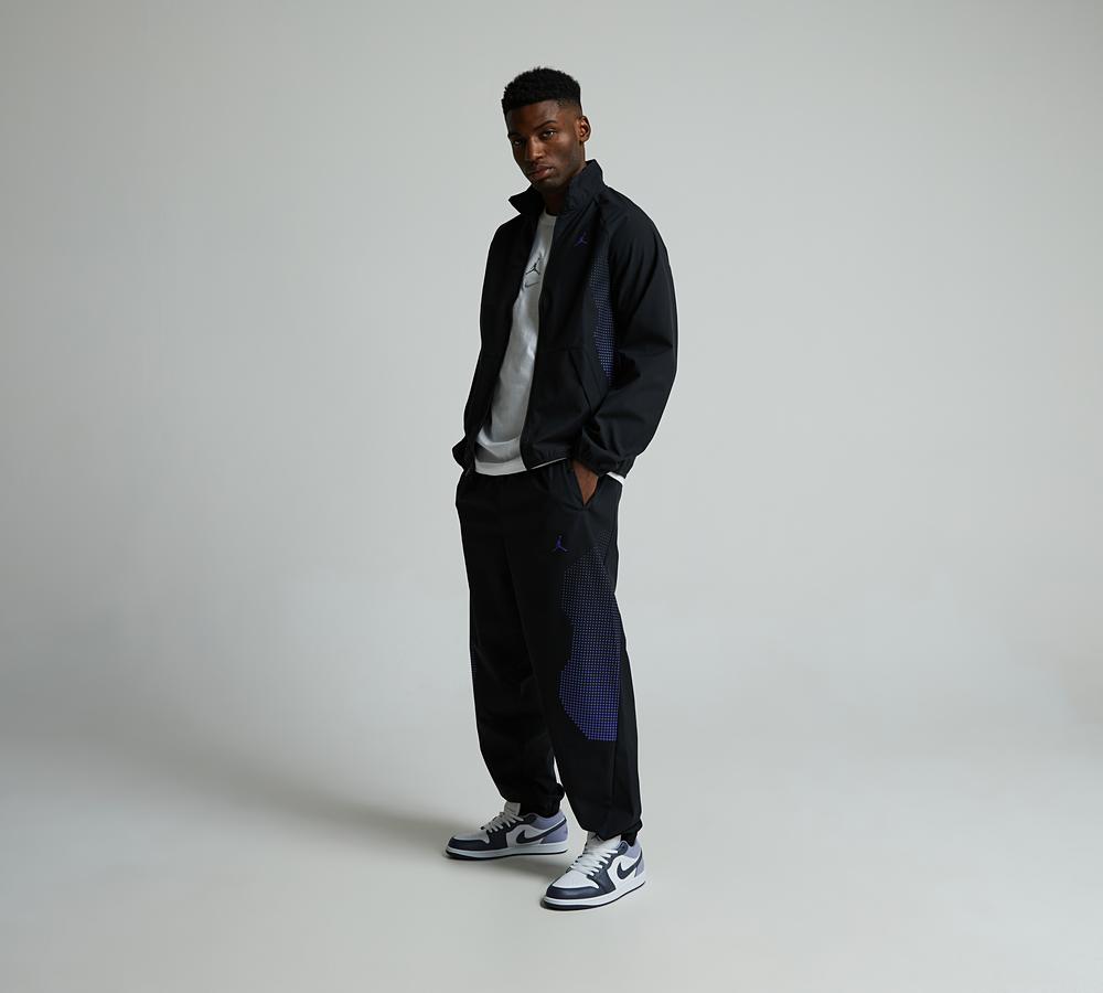 Jordan Sport Jam Warm Up Jacket | Black / Purple Comet | Footasylum