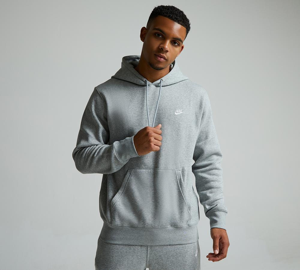 grey nike hoodies