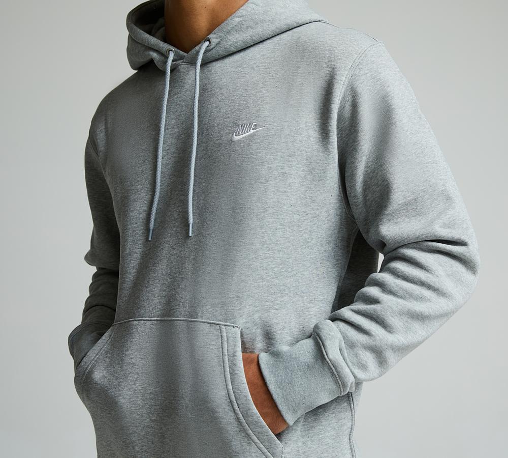 nike grey cowl neck hoodie