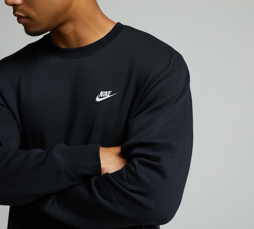black crewneck nike
