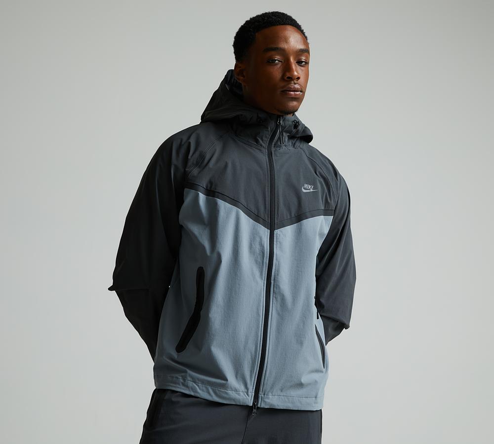 Nike Tech Woven Windrunner Full Zip Hoodie | Cool Grey