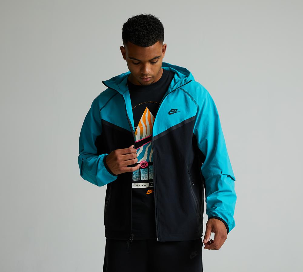 Nike Tech Woven Windrunner Full Zip Hoodie | Dusty Cactus / Black
