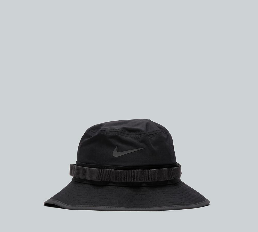 ★Nike★ Apex Dry Fit Bucket Hat Black & Thracite HJ3683010 Nike Apex Dri-FIT Golf Bucket Hat HJ3683 - Carl's Golfland