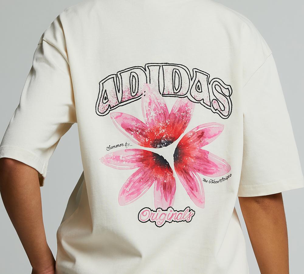 adidas☆Originals Flower Graphic T-Shirt Tシャツ 2色【UK発】 Buy adidas originals White White Floral Liberty London 100