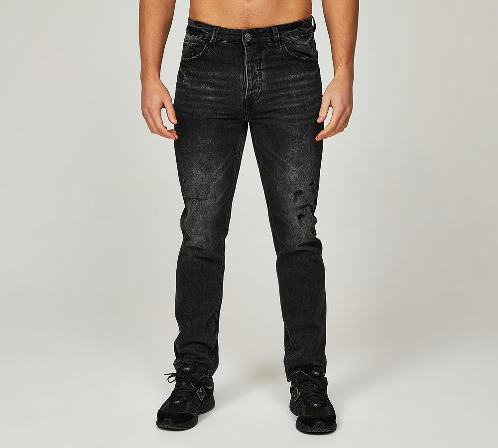 Alessandro Zavetti Mucchio Loose Stacked Denim Jean Washed Black