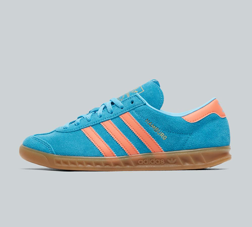 Adidas Originals Womens Hamburg Trainer Blue, Women's size: 4.5, FootAsylum