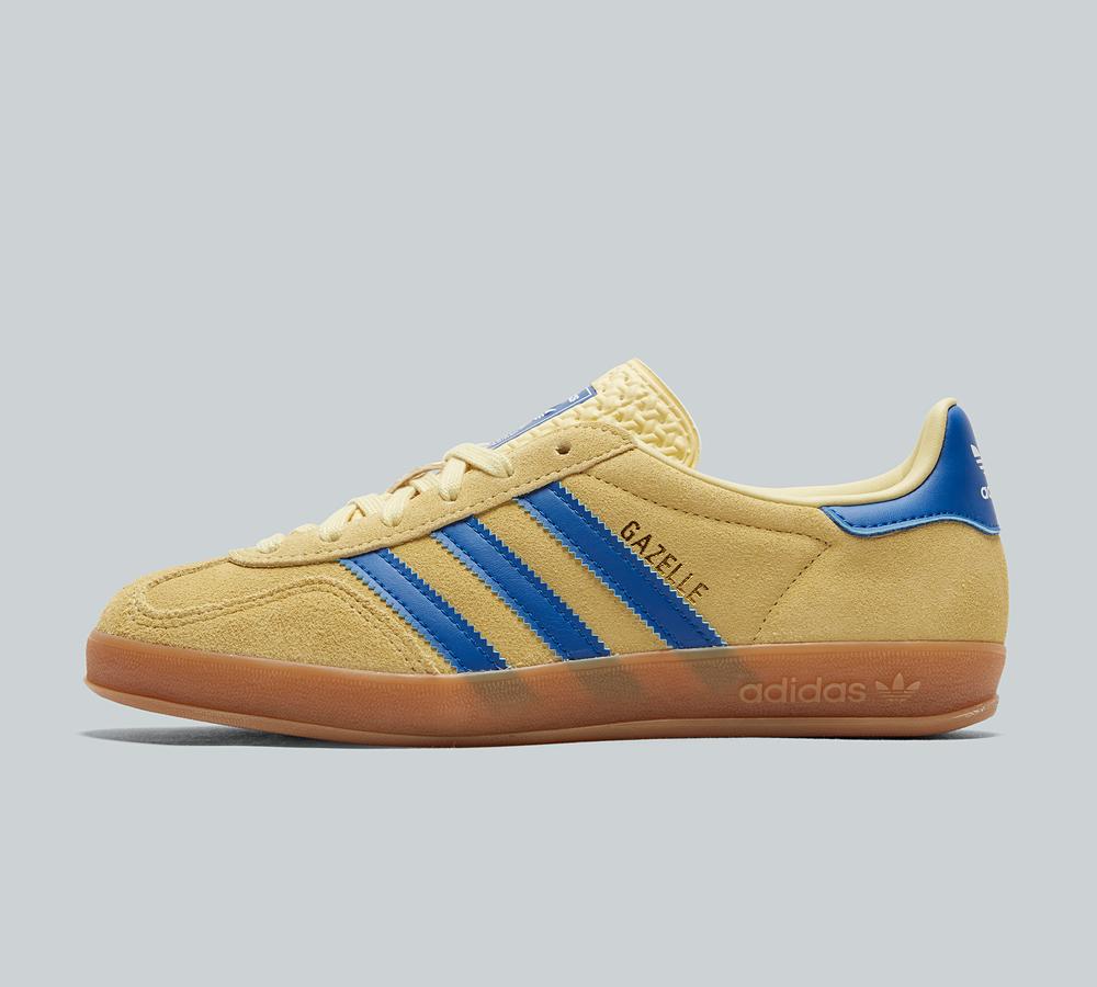 adidas gazelle silver green womens Adidas Womens Gazelle Indoor Shoes – Extra Butter main image 1