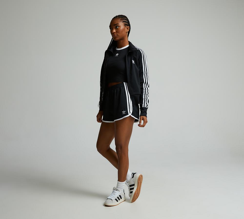 Adidas Originals Womens 3-Stripes Sprinter Short Black, Women's size: S, FootAsylum