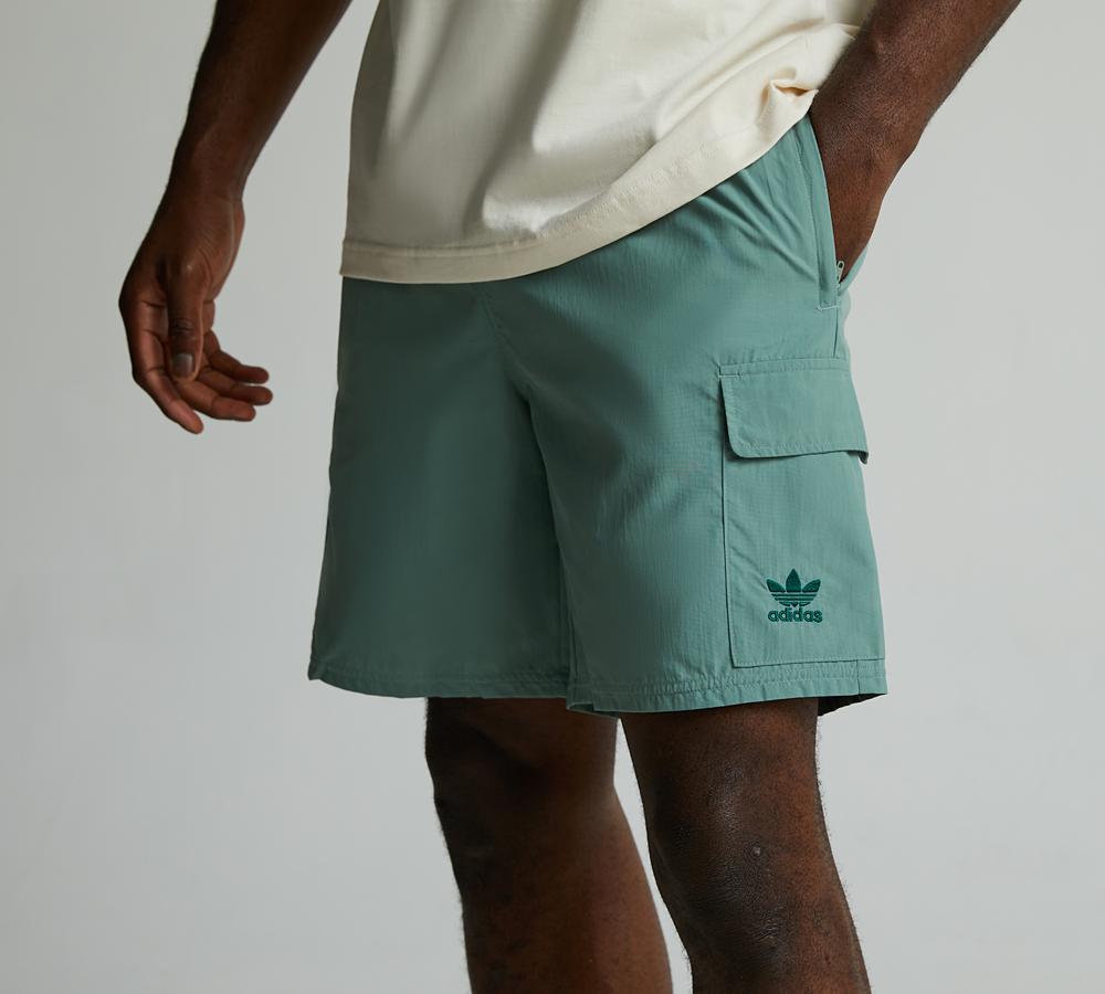 adidas Originals Essential Woven Cargo Short Silver Green