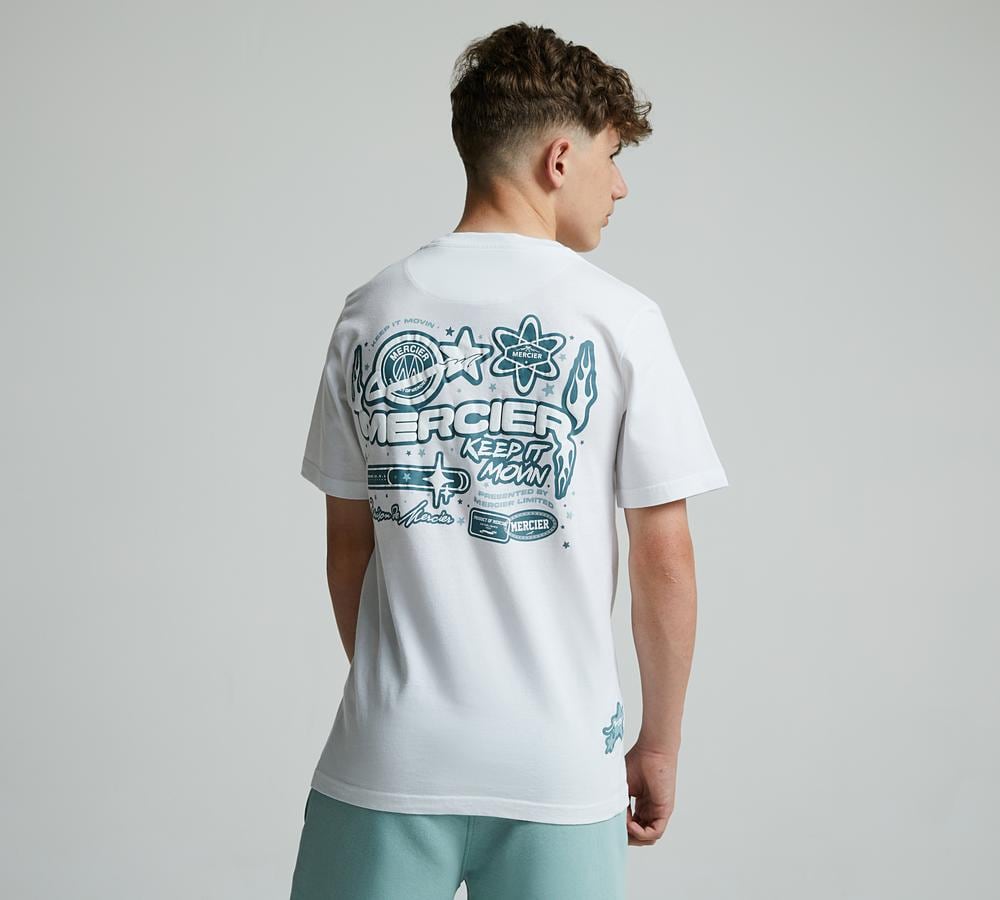 Mercier Junior Orbit T-Shirt White Footasylum