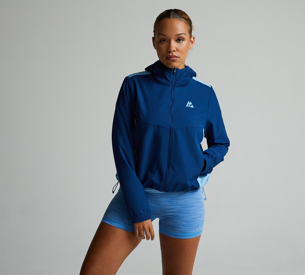 Montirex Womens Trail Windbreaker Navy, Women's size: XL, FootAsylum