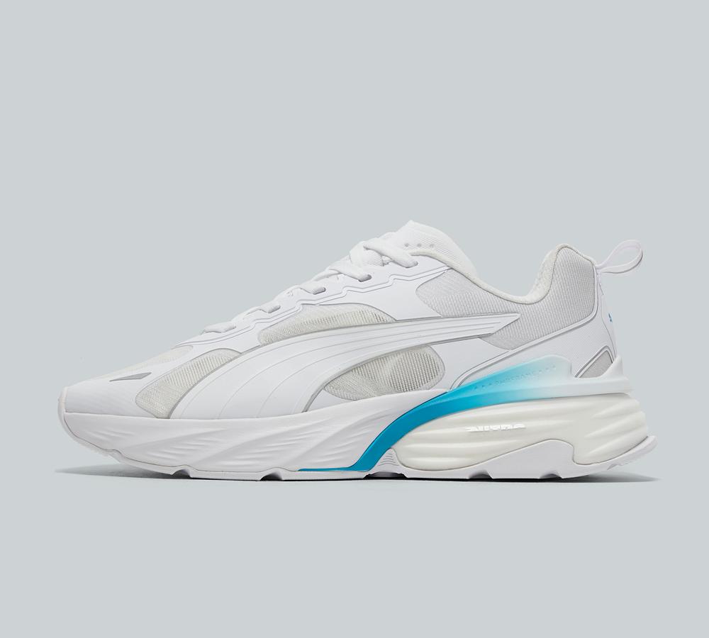 Puma Fade NITRO V2 Running Trainer | Puma White / Speed Blue | Footasylum