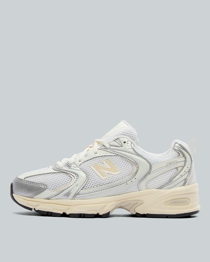 New Balance Womens 530 Trainer Silver Beige Sail Footasylum