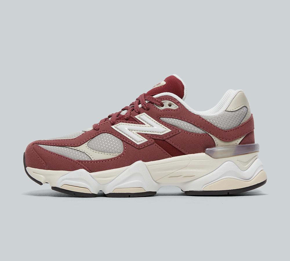 New Balance Junior 9060 Trainer Red, Kids size: 3, FootAsylum