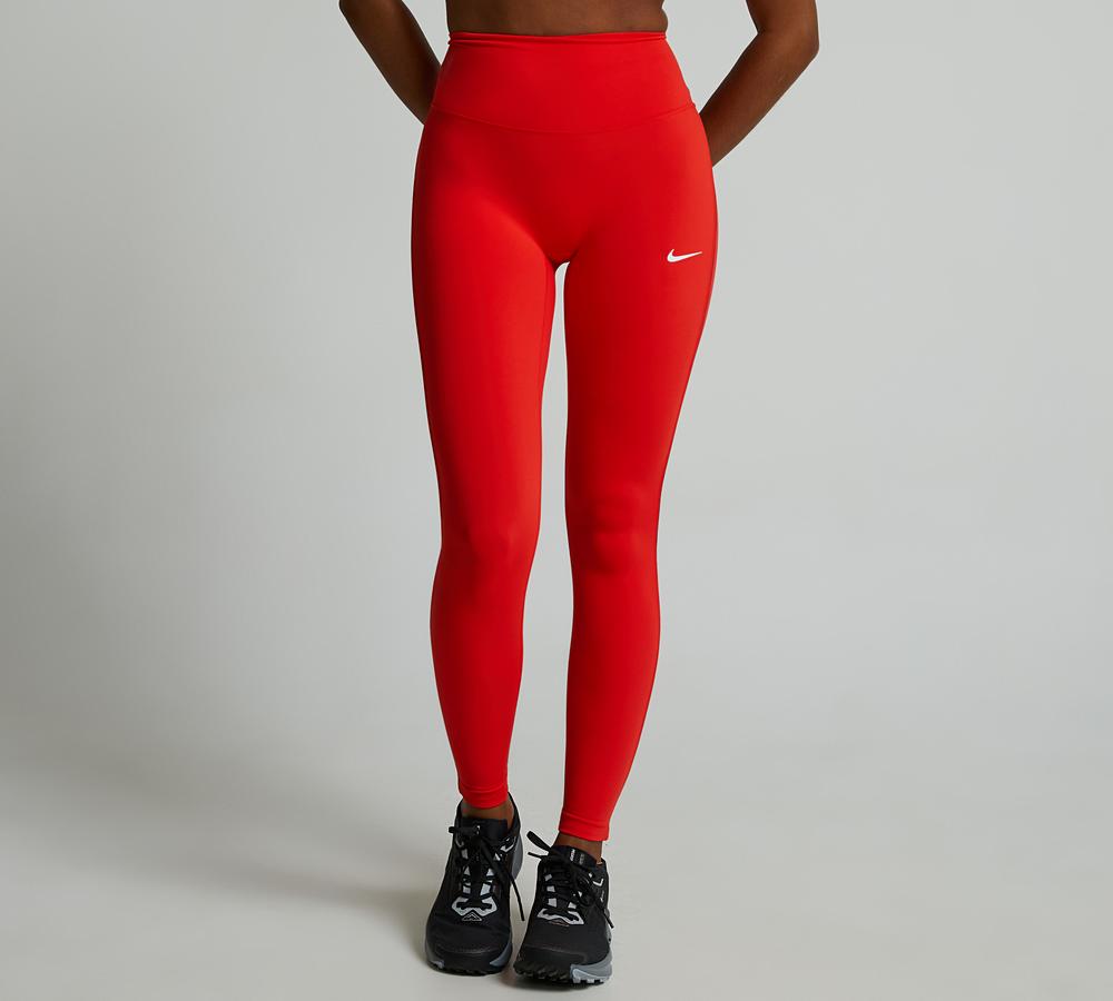 Nike Womens One Dri-Fit High-Rise Legging Red, Women's size: XL, FootAsylum