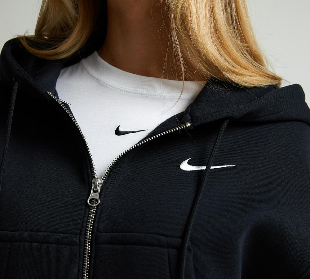 Mini Swoosh Nike Drawstring Crop Sweatshirt Nike Elastic Drawcord