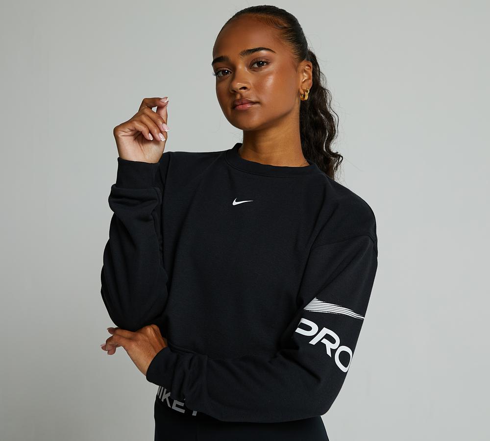 nike black crew neck womens